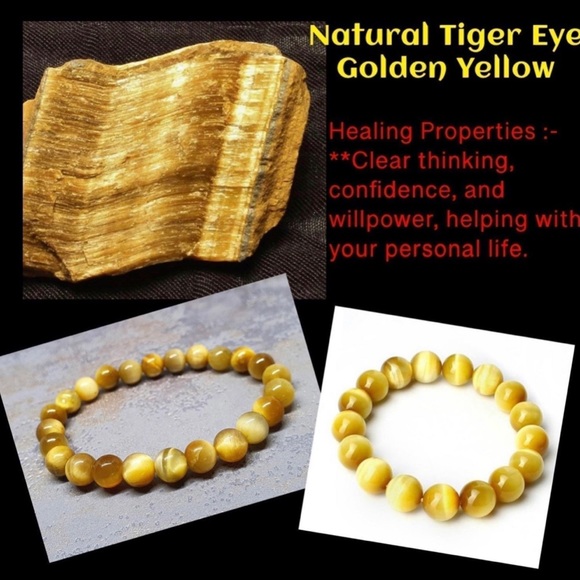 Tiger Eye Gold Grade A3+A5 10mm Cloisonné Gold Plated Charm Bracelet - Picture 2 of 11